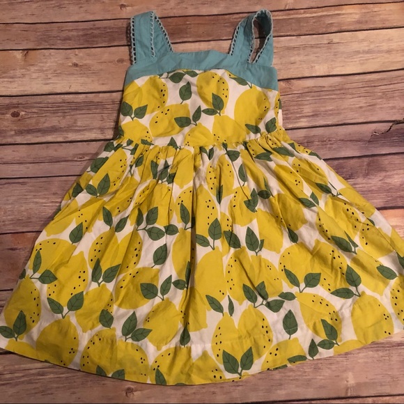 Mini Boden lemon dress